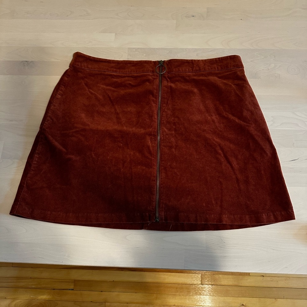 Forever 21 Rust A-Line Mini Skirt